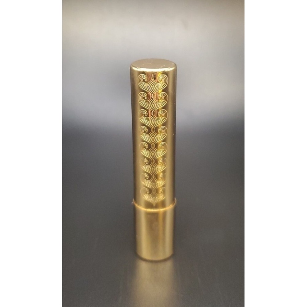 Vintage Collectable Dorothy Gray Etched Oval Lipstick Tube Gold Tone Retractable